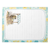 Cute Bee Lemonade Stand Full Page Lined Stationery ノートパッド (正面)