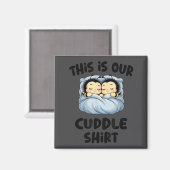 Cute Bee Lovers This Is Our Cuddle  マグネット (正面/裏面)