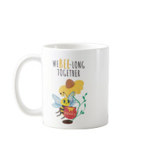 Cute Bee Mug - "私たちは一緒にいる" "コーヒー"