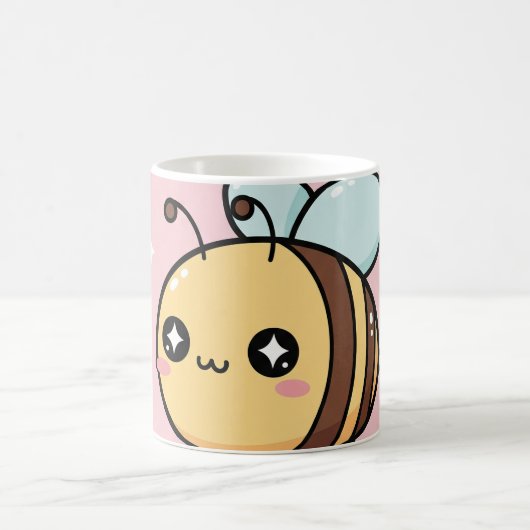 Cute Bee Mug – Kawaii Bumblebee Coffee Cup コーヒーマグカップ (中央)