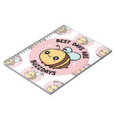 Cute Bee Notebook – Kawaii Bumblebee Journal ノートブック (左側)