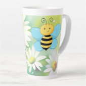 Cute Bee (w/ matching lined illustrated journal) カフェラテマグ (右アングル)