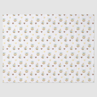 Cute Bees & Hearts Gift Wrapping Paper 薄葉紙