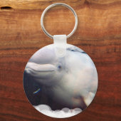Cute Beluga Whale Keychain キーホルダー (正面)