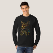 Cute Bengal Cat Egyptian Pharaoh Bengal Cat Costu Tシャツ (正面フル)