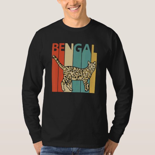 Cute Bengal Cat Tシャツ (正面)