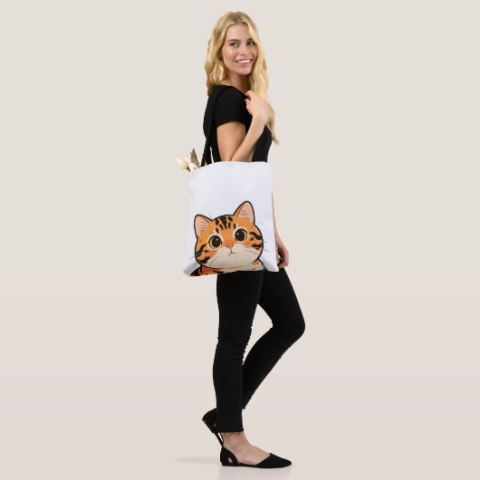 Cute Bengal Cat Tote Bag トートバッグ (モデル)