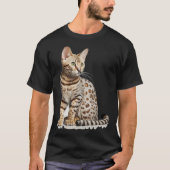 Cute Bengal Cat with classic Tシャツ (正面)