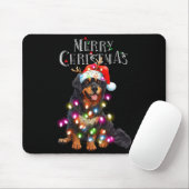 Cute Bernese Mountain Christmas Lights Xmas Dog Lo マウスパッド (マウス)