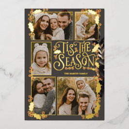 Cute Berry Christmas  箔シーズンカード