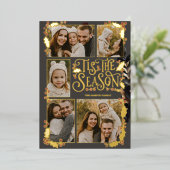 Cute Berry Christmas  箔シーズンカード (立ち正面)