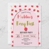 Cute Berry First Arch invitation  招待状 (正面)