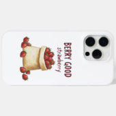 Cute Berry Good Strawberry Pun Illustration Case Case-Mate iPhoneケース (裏面 (横))
