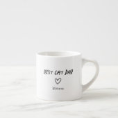 Cute Best Cat Dad Photo Espresso Cup エスプレッソカップ (右)