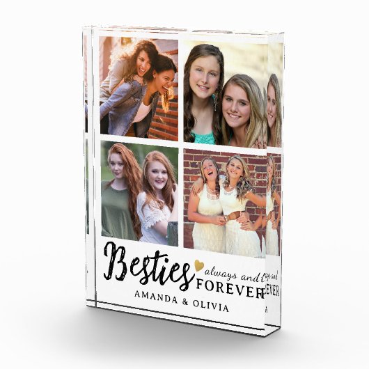 Cute Besties Always And Forever Custom Name 4  フォトブロック (右)