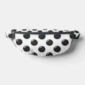 Cute Big Black Polka Dots Fanny Pack ファニーパック (レイダウン)