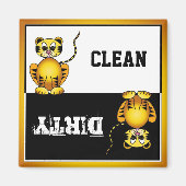 Cute Big Cat Dishwasher Magnet マグネット (正面)