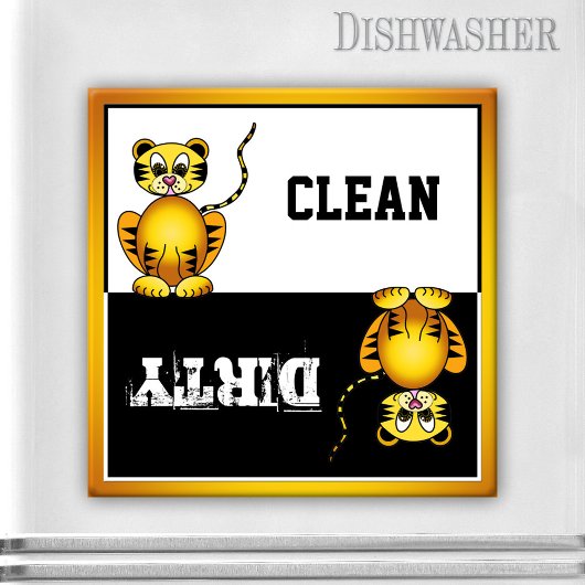 Cute Big Cat Dishwasher Magnet マグネット