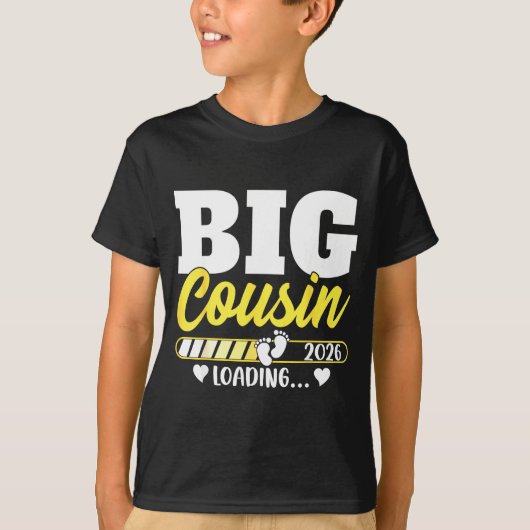 Cute Big Cousin Loading 2026 Promoted To Big Cousi Tシャツ (正面)