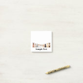 cute big&small dogs design post it ポストイット (デスク上)