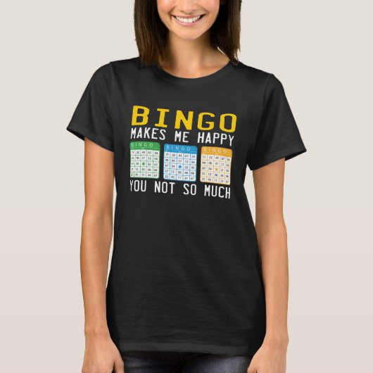 Cute Bingo For Casino Game Bingo Tシャツ (正面)