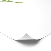 Cute Bird 1st Birthday Welcome Glossy Poster ポスター (コーナー)