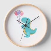 Cute Bird Kids Wall Clock – Soft Nursery Decor 壁時計 (正面)