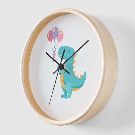 Cute Bird Kids Wall Clock – Soft Nursery Decor 壁時計 (傾斜)