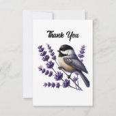 Cute bird lovers thank you  サンキューカード (正面)