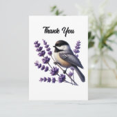 Cute bird lovers thank you  サンキューカード (スタンド正面)