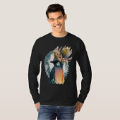 Cute Bird Of Paradise Bird Flower Crown Pet Birds  Tシャツ (正面フル)