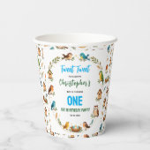 Cute Birds 1st Birthday Party – Fun Kids  紙コップ (裏面)