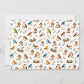 Cute Birds 1st Birthday Party – Fun Kids photo 招待状 (裏面)