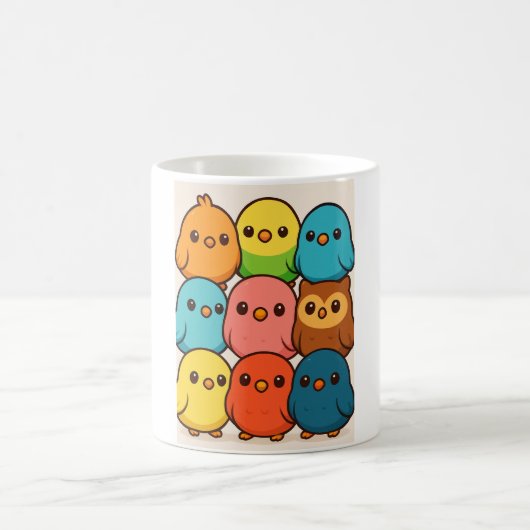 Cute birds mug コーヒーマグカップ (中央)