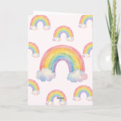 Cute Birds on Branch Birthday Card - Kawaii Sun an カード (裏面)