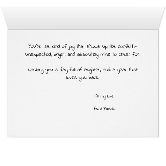 Cute Birthday Balloons & Confetti Card for Nephew (内部横(下))