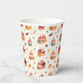 Cute Birthday Cakes Paper Party Cups 紙コップ (右)