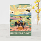 Cute Birthday Card カード (黄色い花)