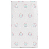 Cute Birthday Cupcake with Candle スモールペーパーバッグ (裏面)