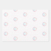 Cute Birthday Cupcake with Candle ラッピングペーパーシート (正面2)