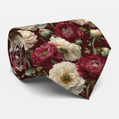 Cute Birthday Gifts For Men Ranunculus Floral ネクタイ (ロール)