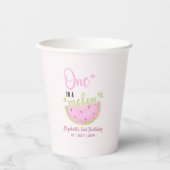 Cute Birthday watermelon Girl one in a melon 紙コップ (正面)