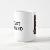 Cute Black and Tan Pomeranian Puppy コーヒーマグカップ (中央)