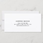 Cute Black and White Coffee Shop Gift Certificate (裏面)
