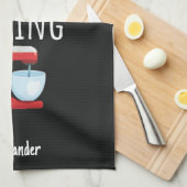 Cute Black Baking Gifts For Kids Baby Boys Baker キッチンタオル (四つ折り)