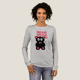 Cute black Bear Minimalist Graphic – Fun Modern  トライブレンドＴシャツ