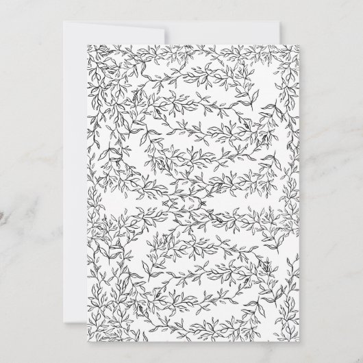 Cute Black Bow She's Tying The Knot Bridal Shower 招待状 (裏面)