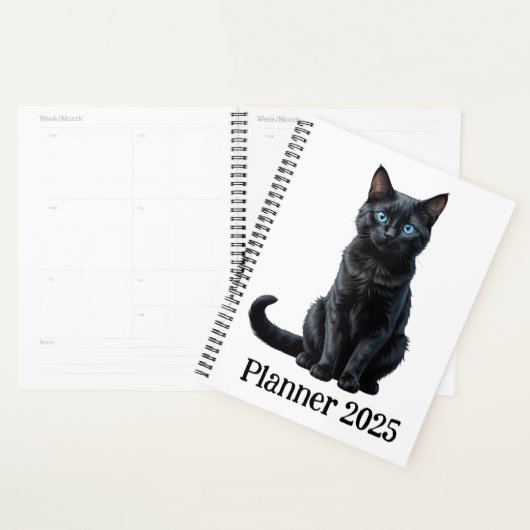 Cute black cat プランナー手帳 (ディスプレー)