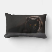 cute black cat ランバークッション (正面)