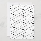 Cute black cat save the date wedding card セーブザデート (裏面)